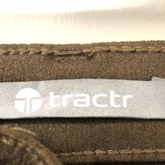 TRACTR HIGH RISE FOIL LEAF PRINT PANTS SZ 14/32 - Picture 9 of 10